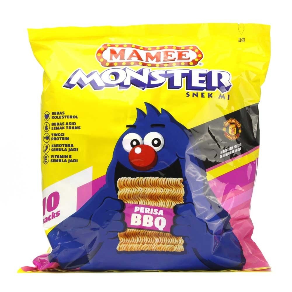 Amazon.com: Mamee Monster Family Pack Snack Noodles 56 Packs x 25g